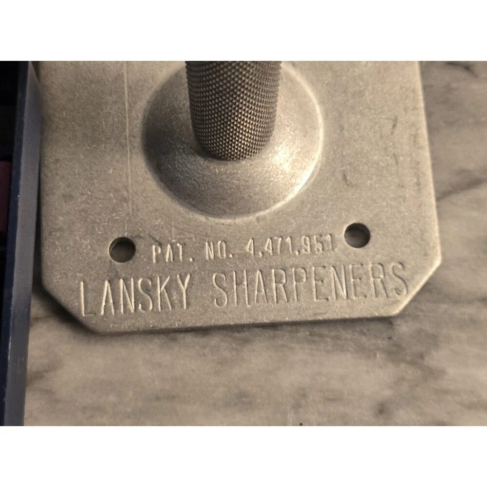 Lansky Deluxe 5-Stone Sharpener System Case Oil LM007 Pedestal Mount Precision